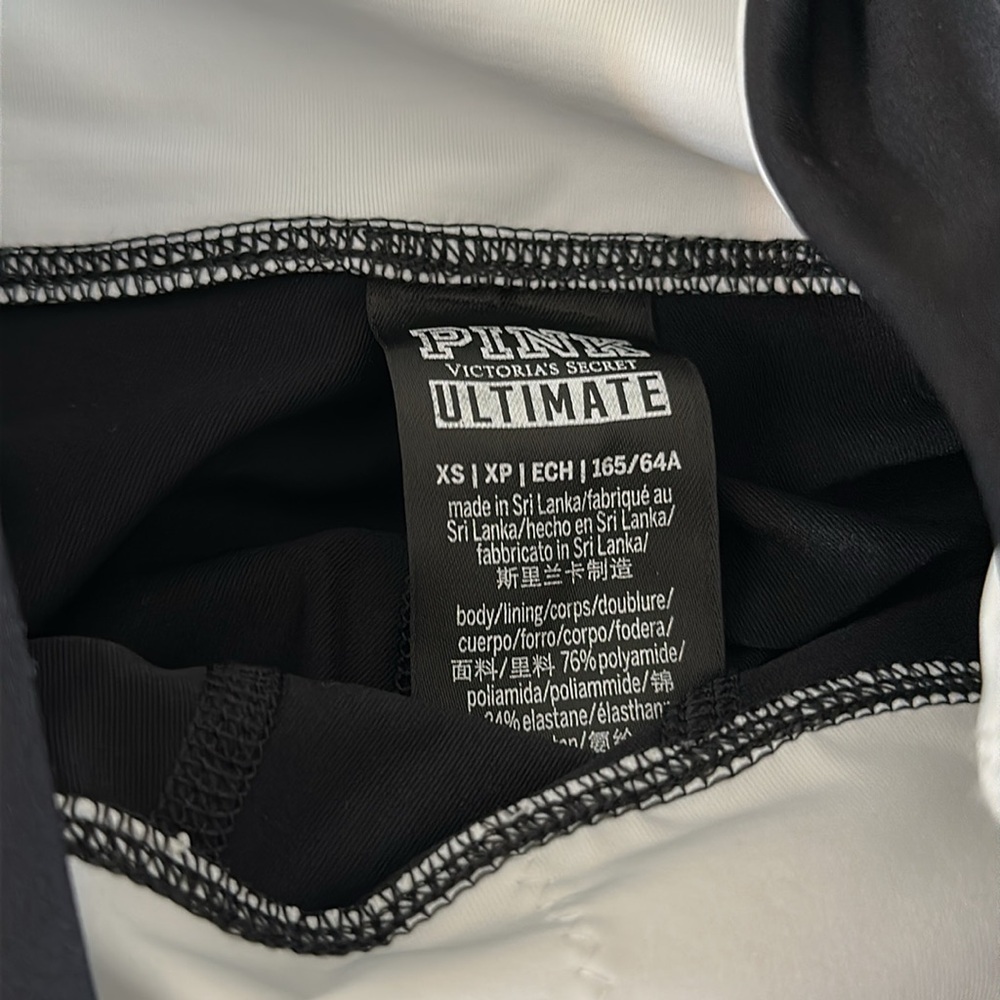 PINK Victoria's Secret Black Leggings Casual Athletic Style - Picture 3 of 4